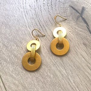 Gold madewell earrings